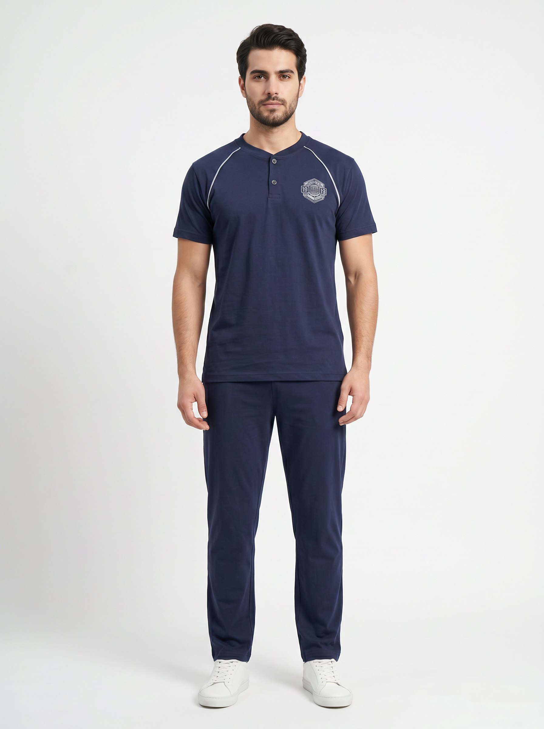 Erkek Kısa Kol Pijama Takımı - Görseldeki Renk