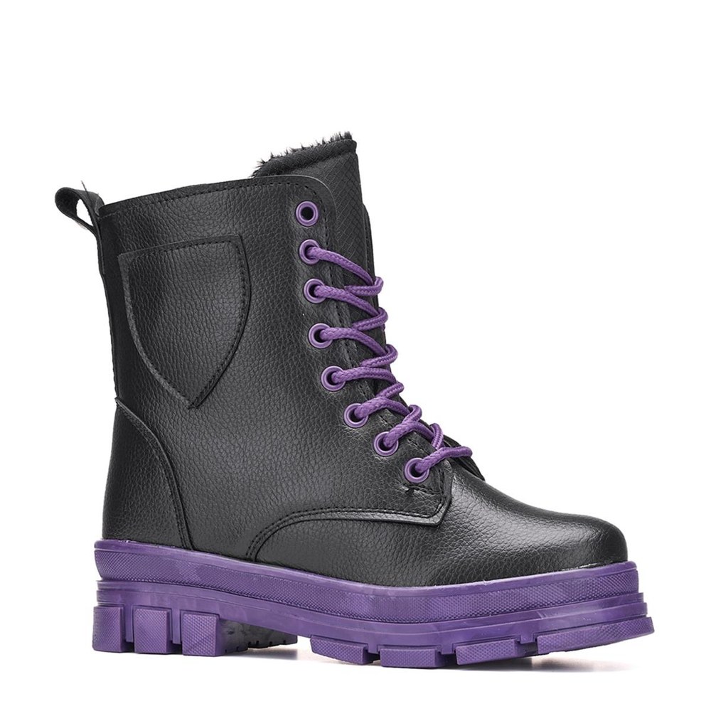 WALKİNG Bot 020 Siyah Mor