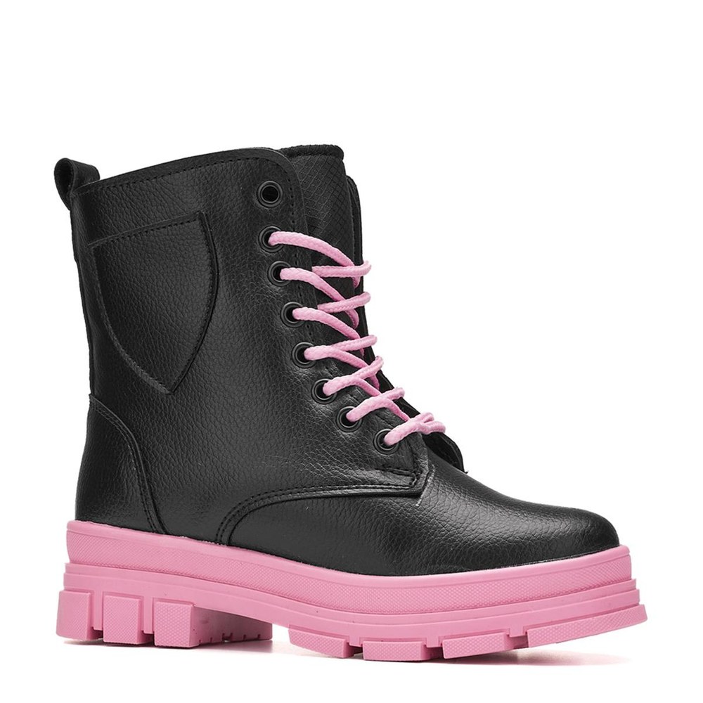 WALKİNG Bot 020 Siyah Pembe