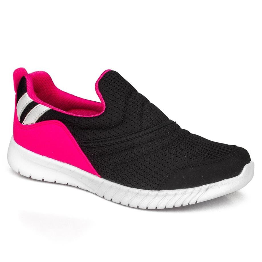 LEPONS Spor 099 Siyah Fuşya