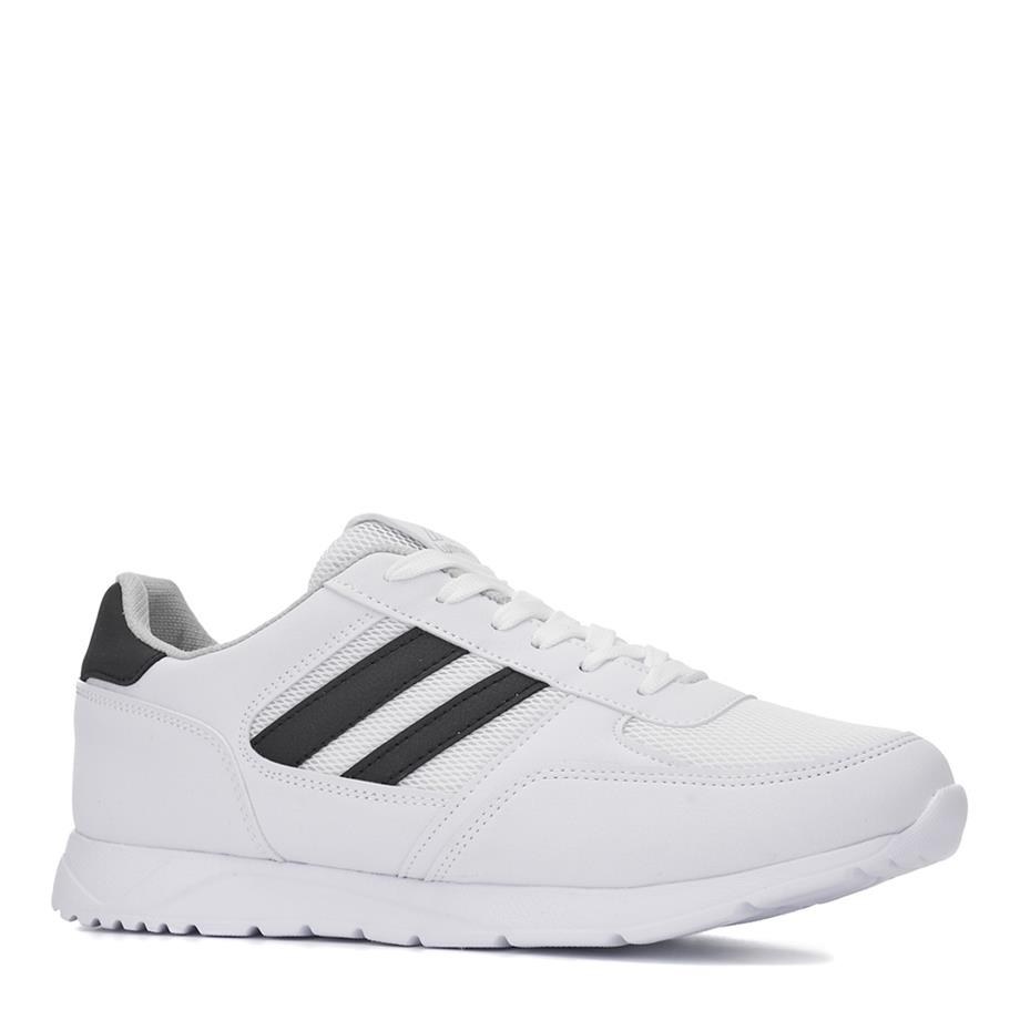 LUTTOON Spor T-057 Beyaz Siyah