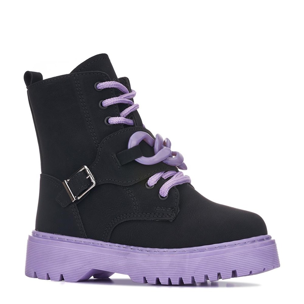 LOVINIA Bot 06 Siyah Zümrüt Lila T.B