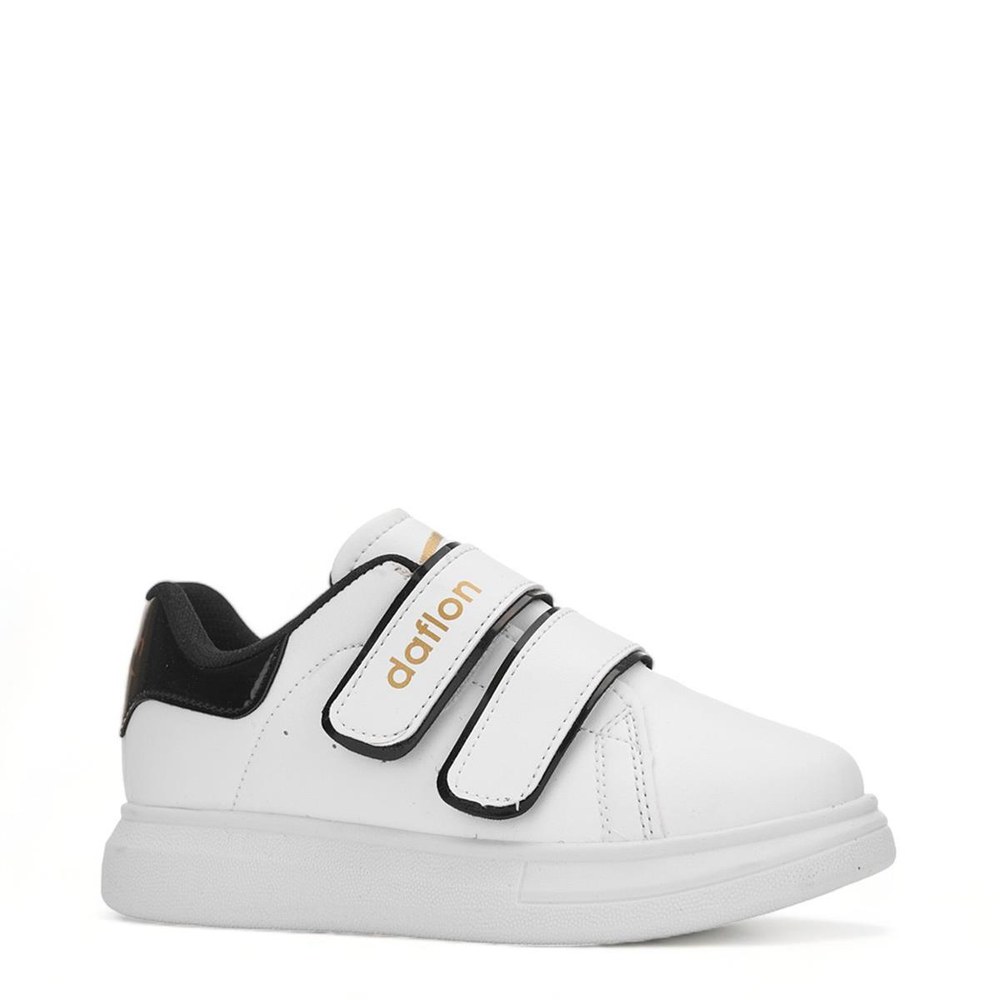 DAFLON Spor 072 Beyaz Siyah Rugan