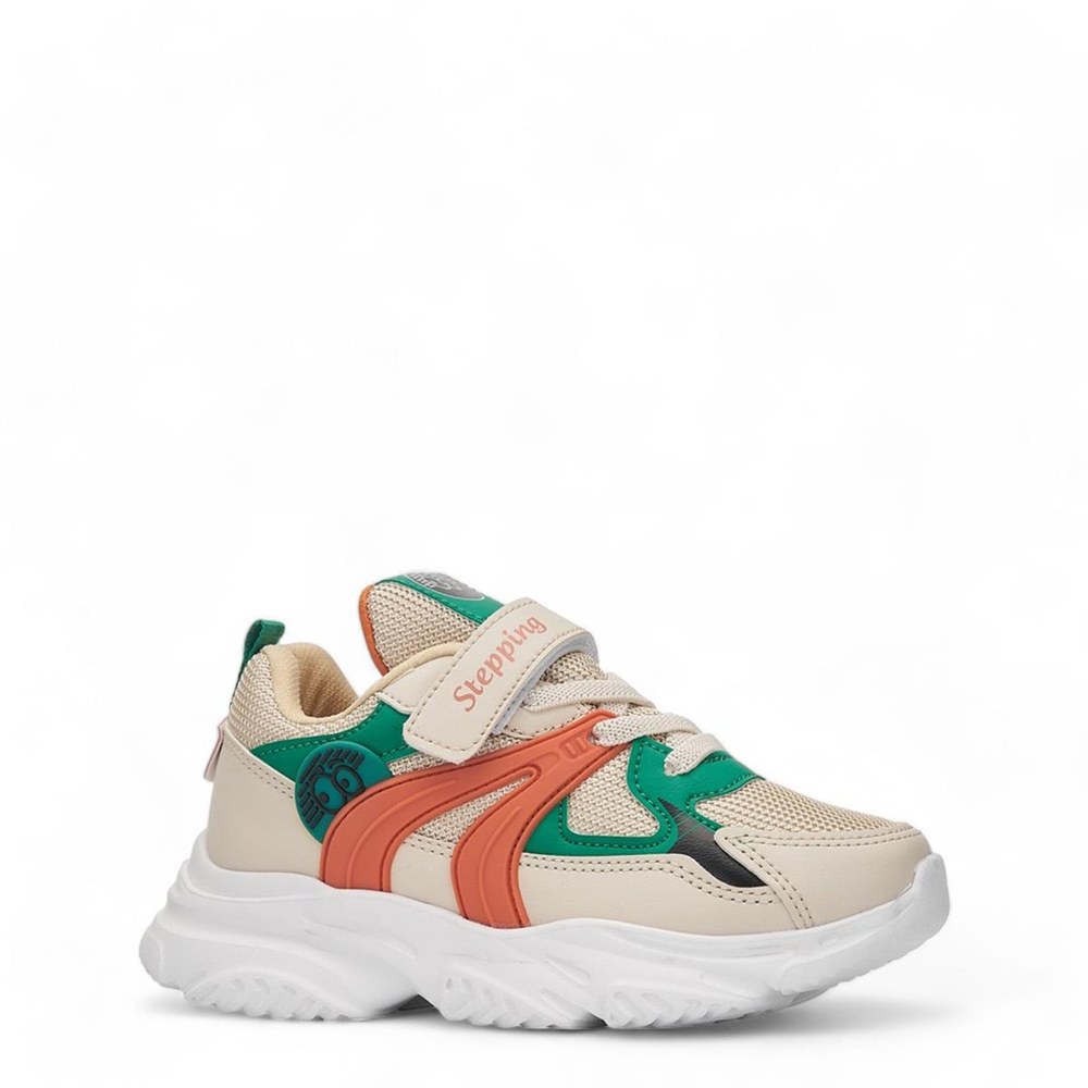 Stepping Spor Anrk 2024 Bej Yeşil Oranj