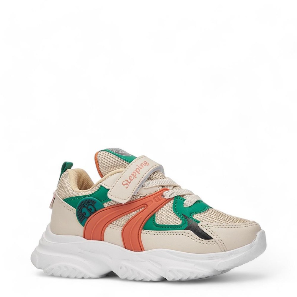 Stepping Spor Anrk 2024 Bej Yeşil Oranj
