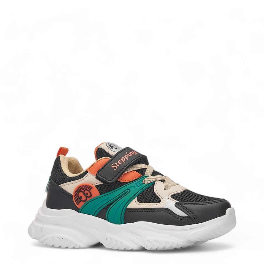 Stepping Spor Anrk 2024 Siyah Bej Yeşil