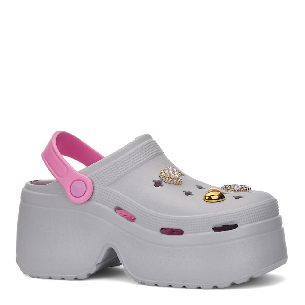 SONİMİX Terlik EZ-0163-01 Buz Gri Pembe