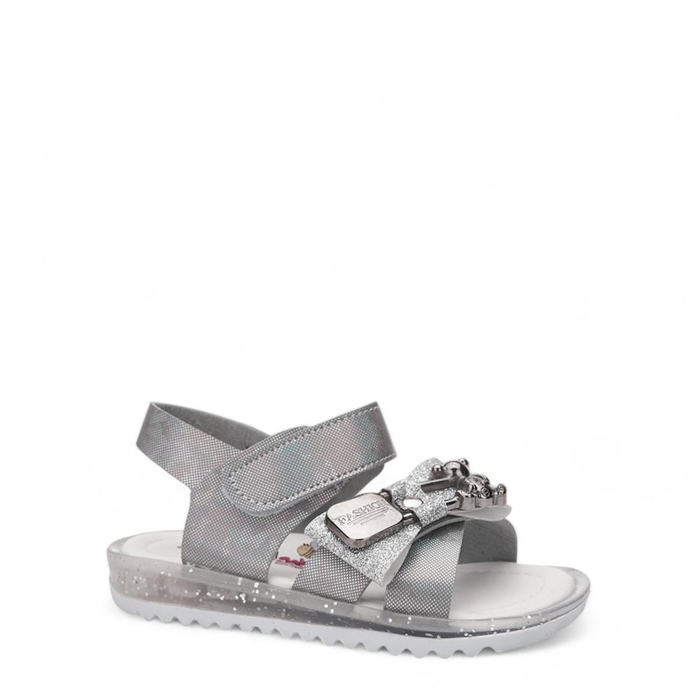 ARZEN Sandalet 018 5 Gümüş Simli