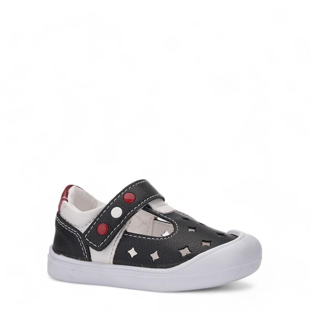 ARZEN Sandalet 001 1 Laci Beyaz Kırmızı