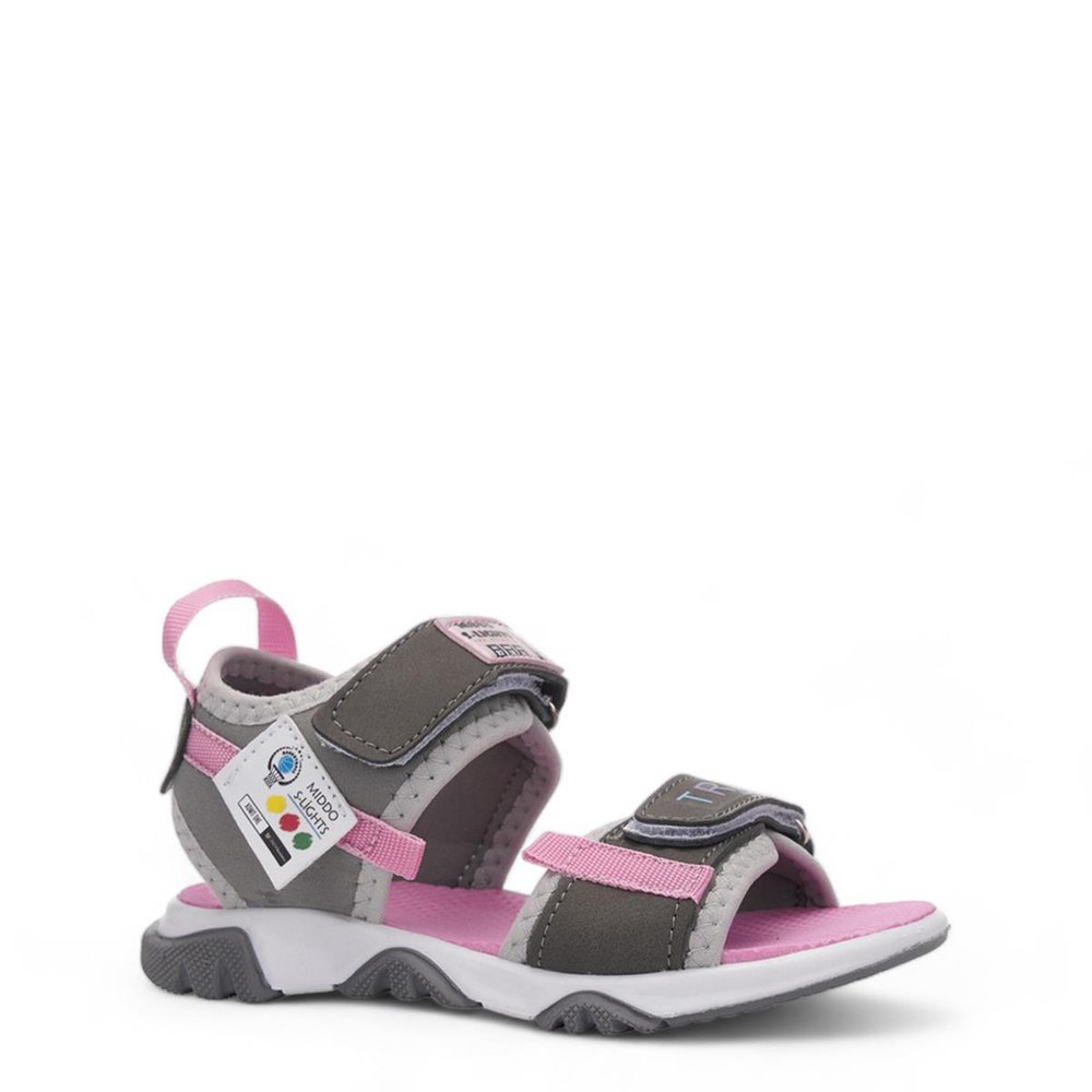 MİDDO KİDS P Sand Şeritli Gri Pembe