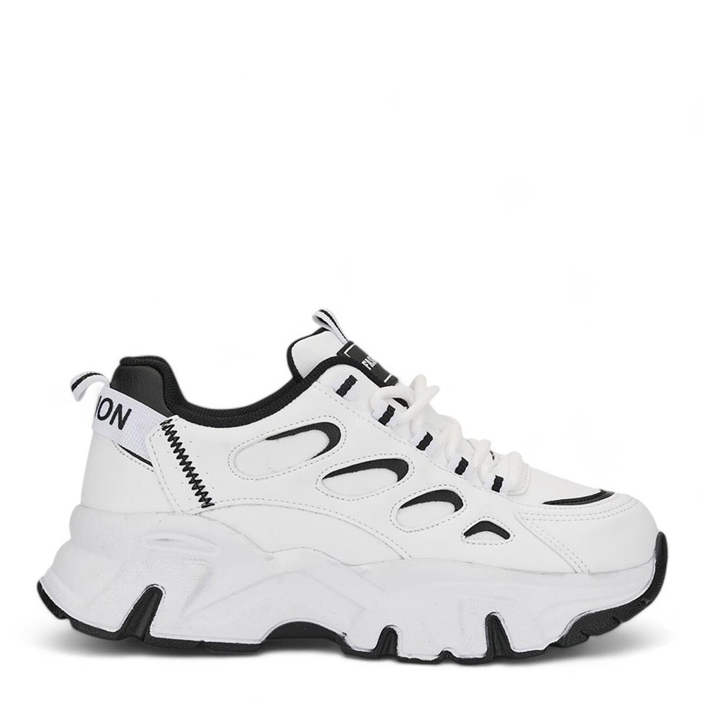 Queen Step Z Spor Cilt 1001 8 Beyaz Siyah