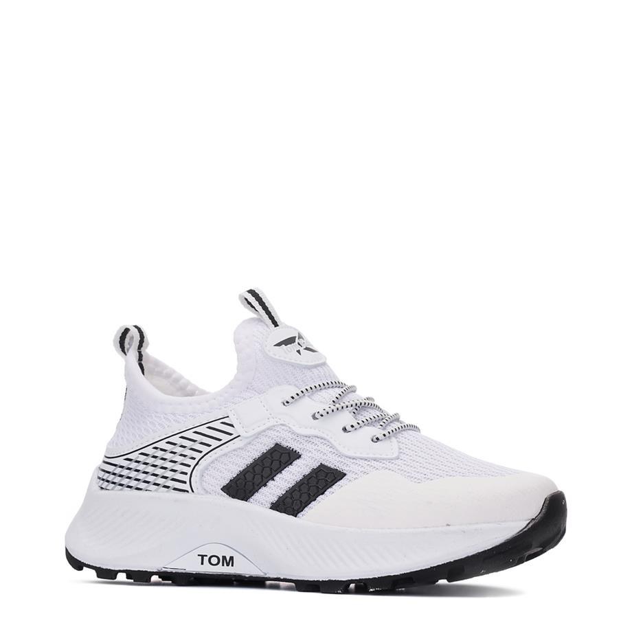 TOMKİDS Spor TK-028 A Beyaz Siyah