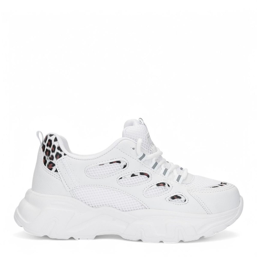 Queen Step Z Spor Anrk 1001 2 Beyaz Leopar