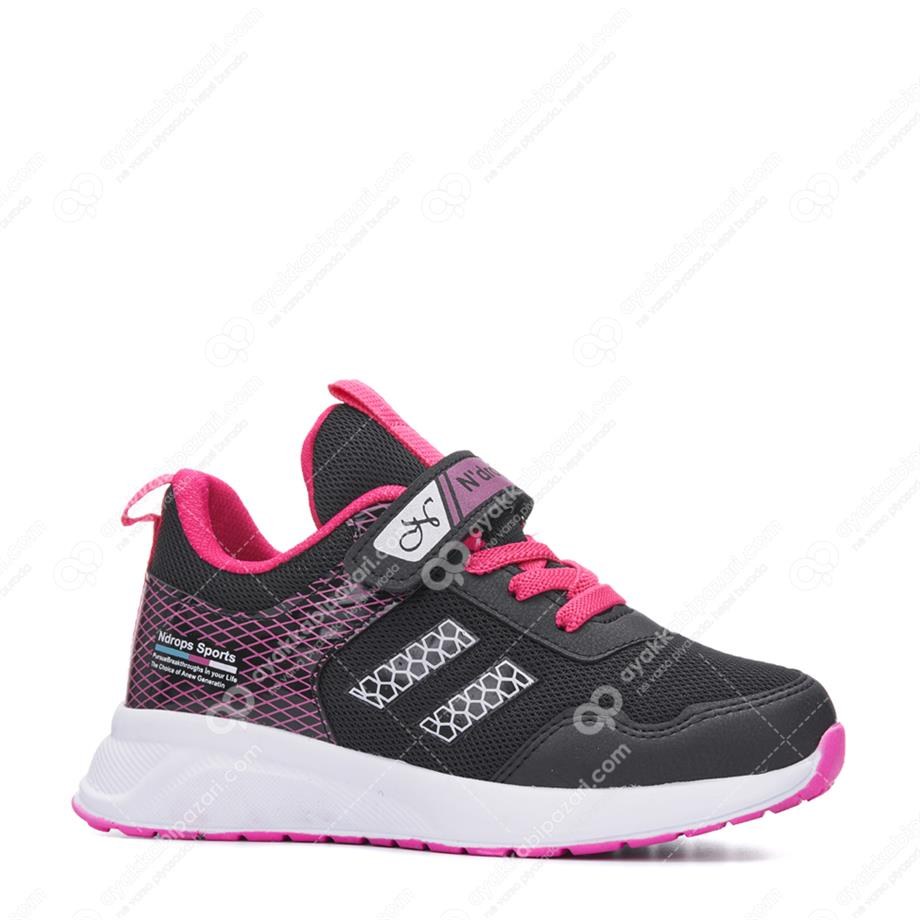 NDROPS Spor 05 A Siyah Fuşya