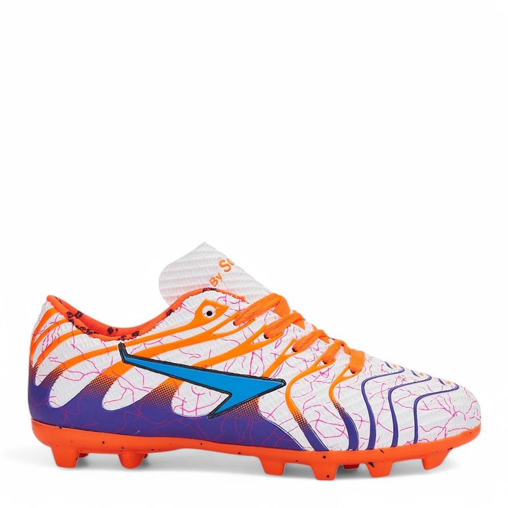 SOCCERS K.R 2040 Beyaz Oranj Mor