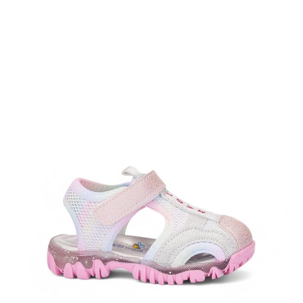 ARZEN Sandalet 610 Pembe Gökkuşağı