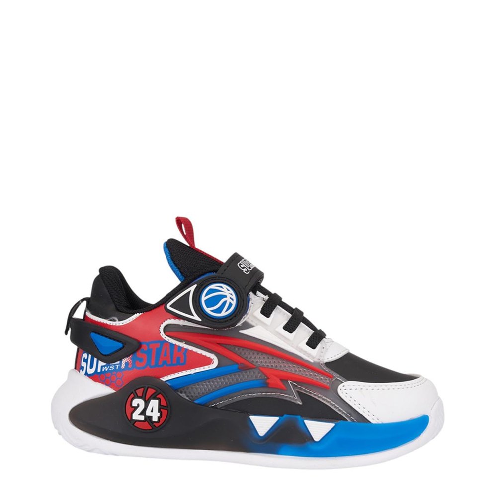 Super Star F Spor Cilt 024 1 Beyaz Kırmızı Saks