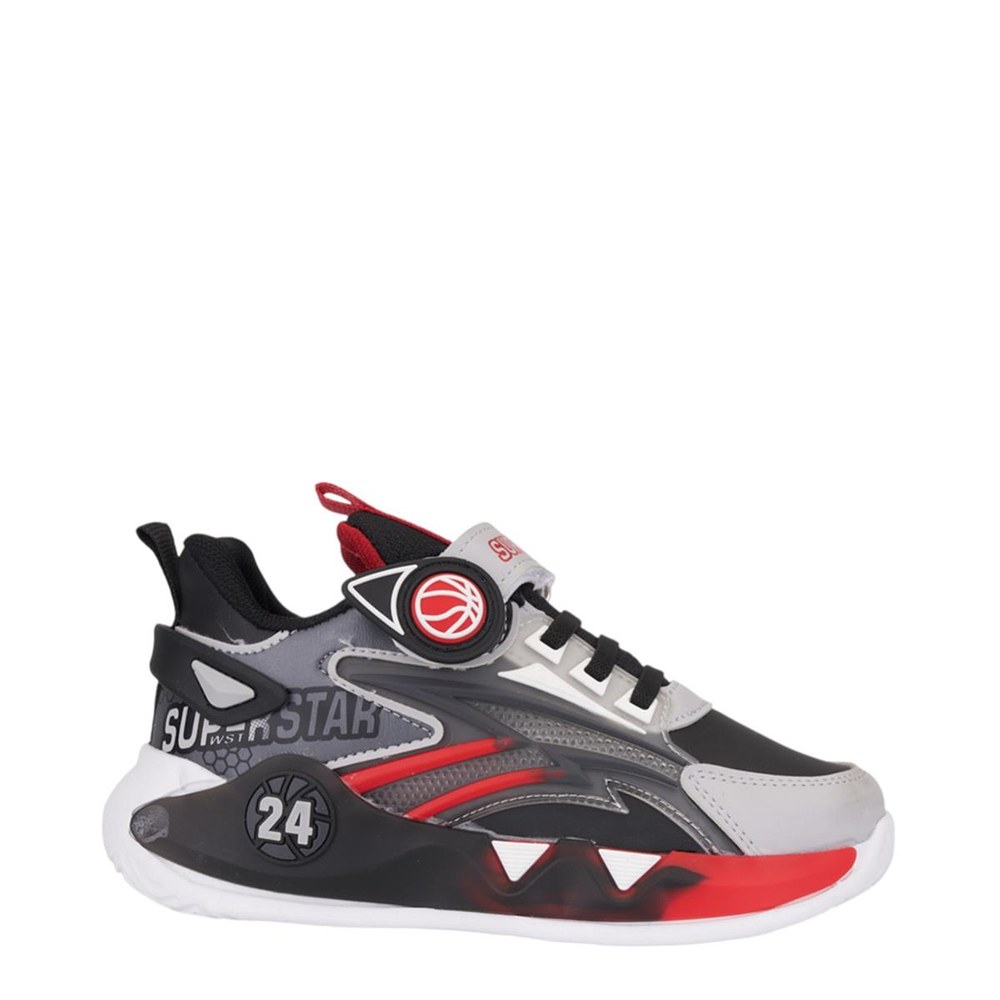 Super Star F Spor Cilt 024 10 Beyaz Siyah Kırmızı