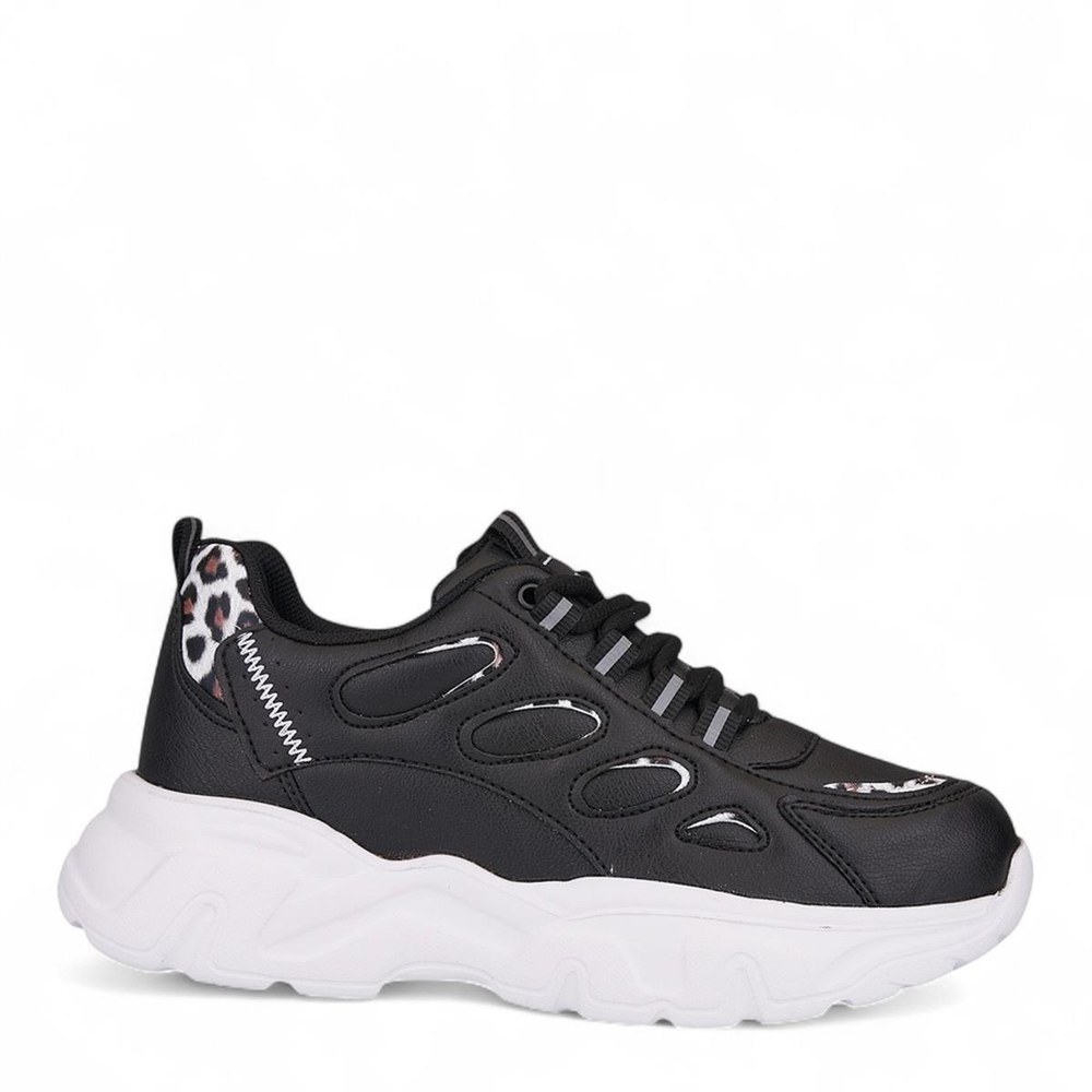 Queen Step Z Spor Cilt 1001 9 Siyah Leopar