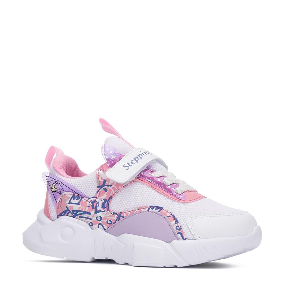 Stepping Spor 113 A Beyaz Pembe Mor