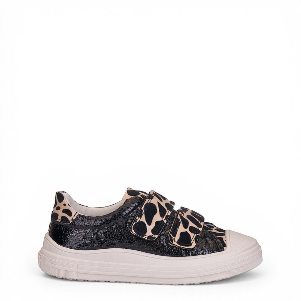 ARZEN Ayakkabı 1002 Siyah Leopar