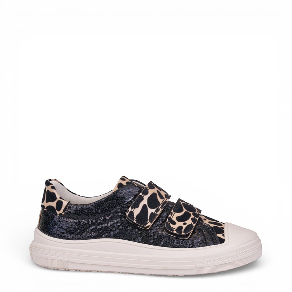 ARZEN Ayakkabı 1002 Siyah Leopar