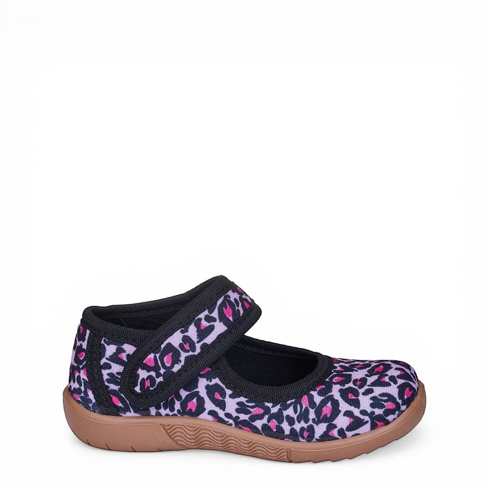 Crazykıds Panduf 405 Pembe Leopar