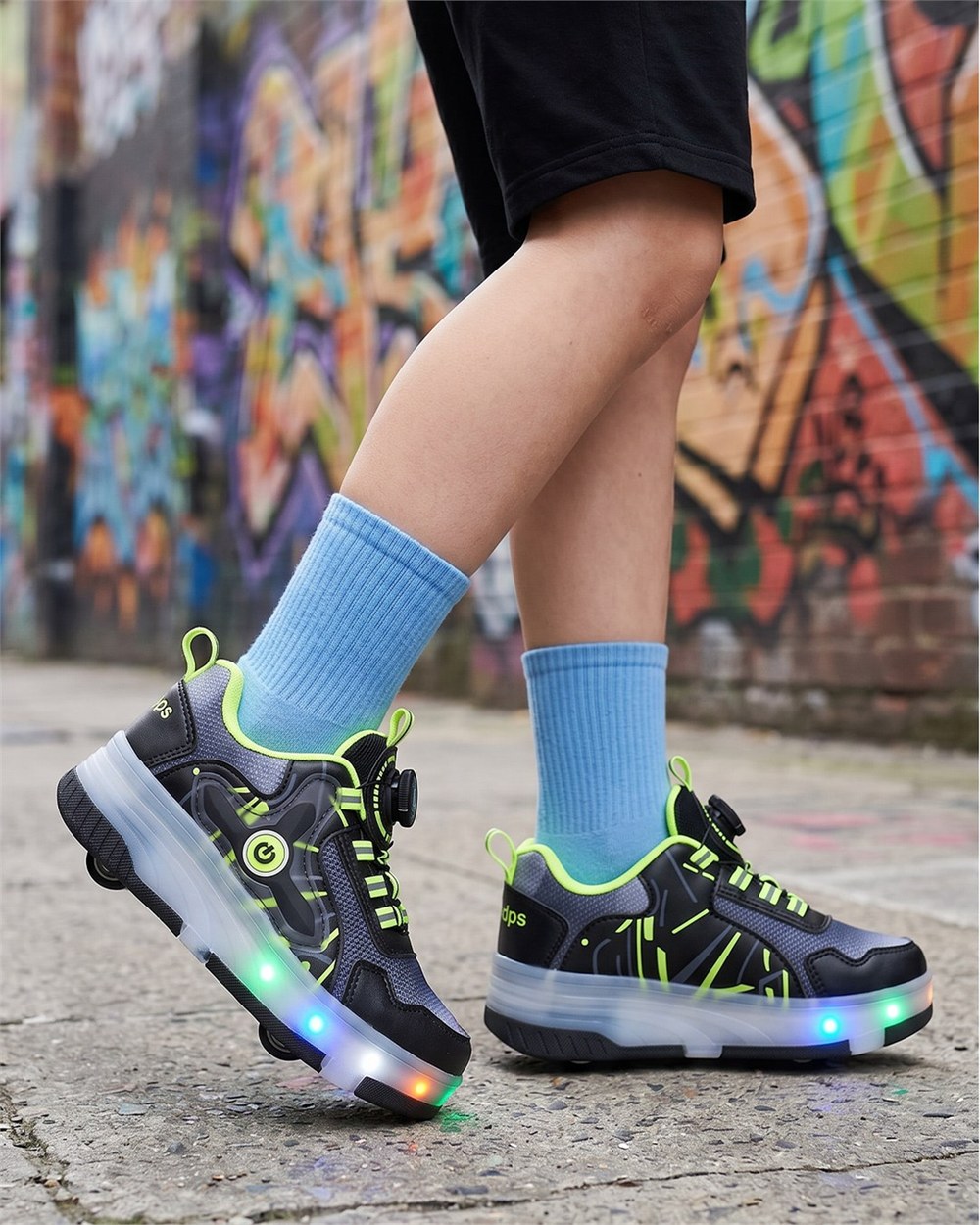 NDROPS Spor Paten 034 Siyah Sarı