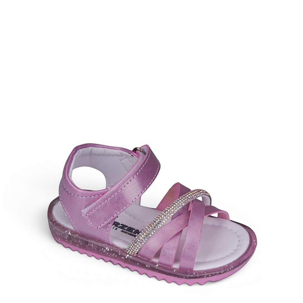ARZEN Sandalet Sofya 11 Pembe Simli
