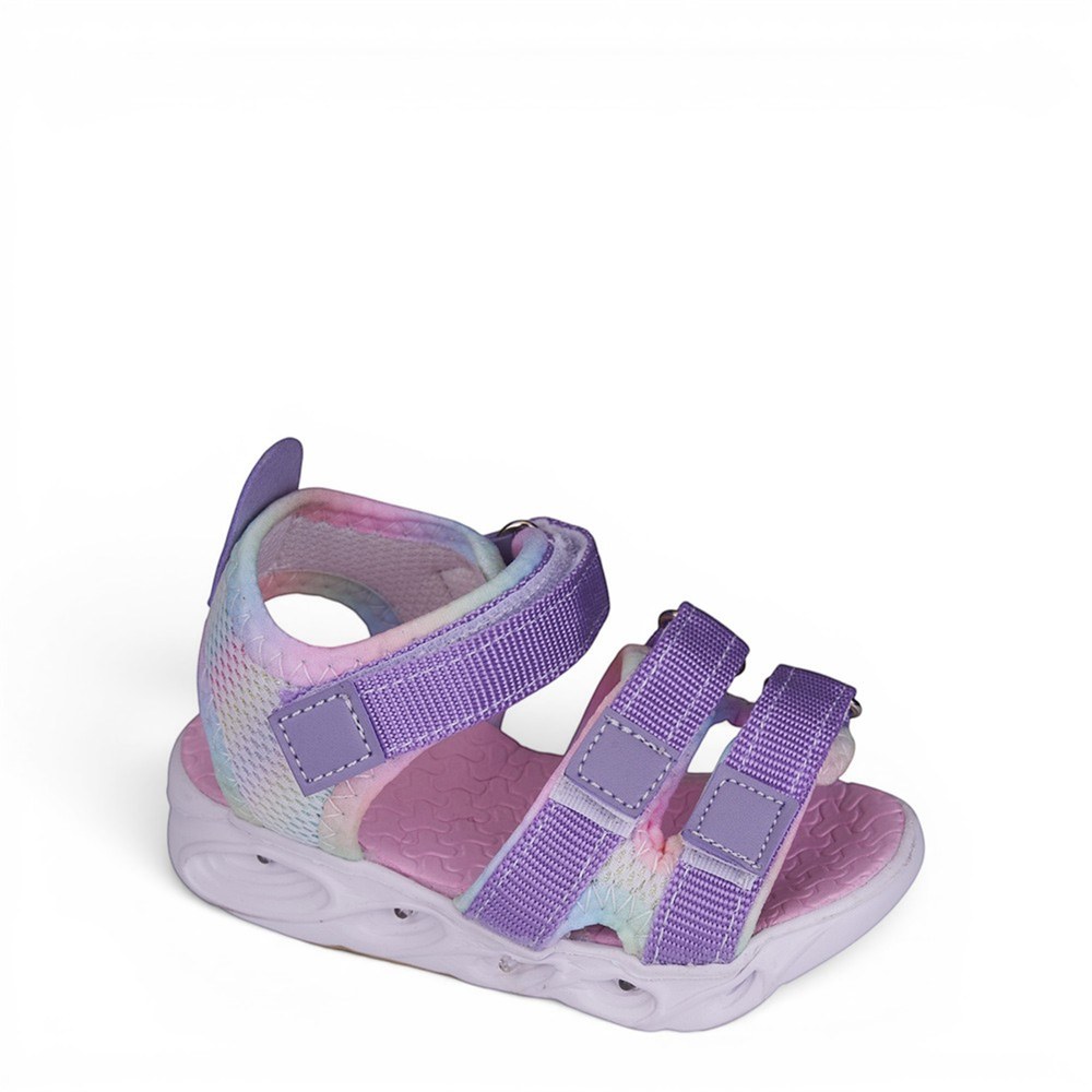 ARZEN Sandalet London 7 Lila Gökkuşağı