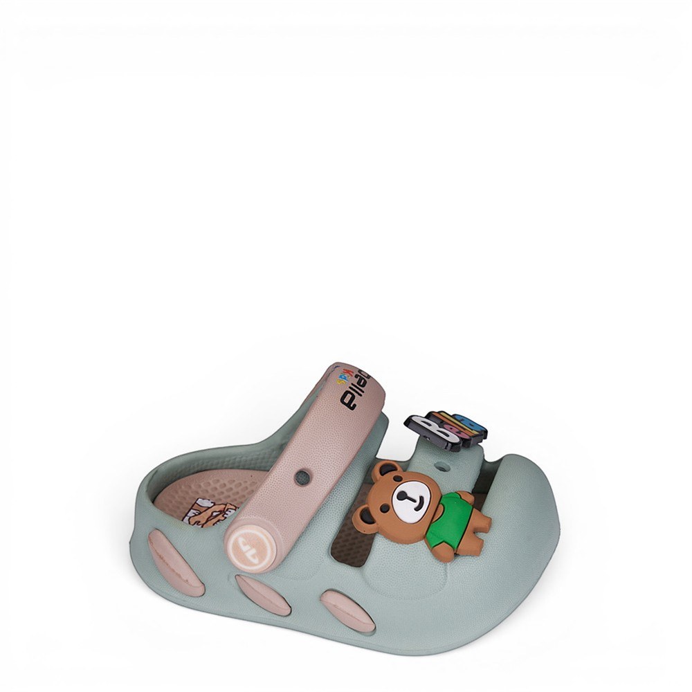 AKINAL Terlik E477.0001 Pastel Yeşil Camel