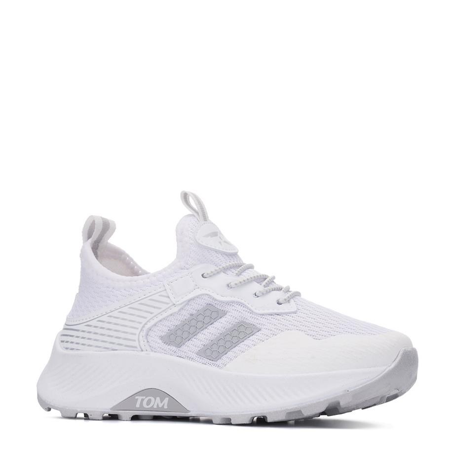 TOMKİDS Spor TK-028 A Beyaz Gümüş