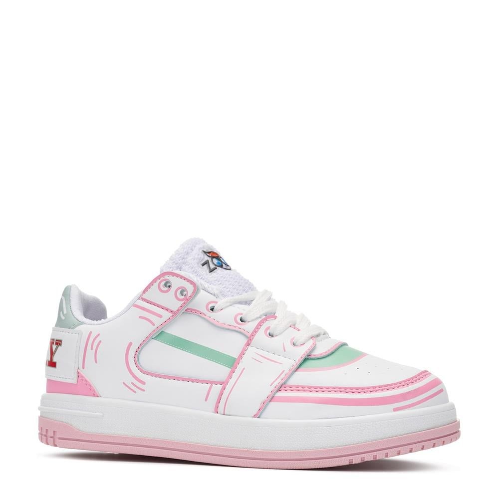 Zoom Spor Cilt 2823 Beyaz S.Yeşil Pembe