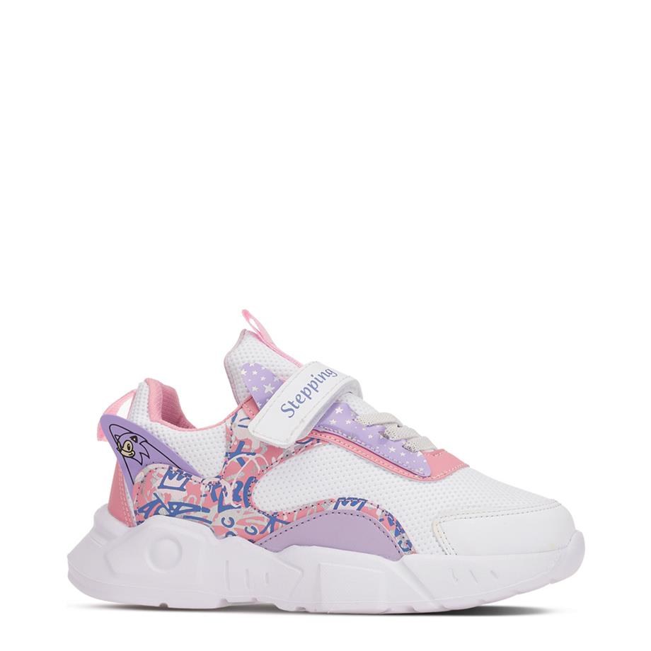 Stepping Spor Cilt 113 Beyaz Pembe Mor