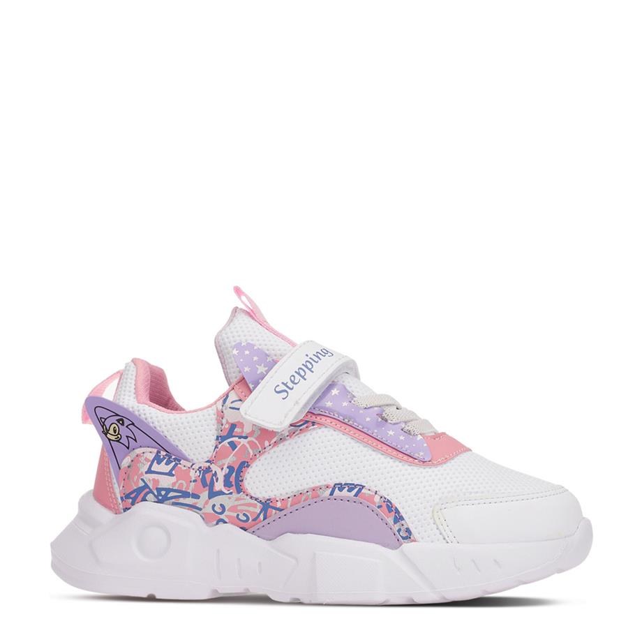 Stepping Spor Cilt 113 Beyaz Pembe Mor