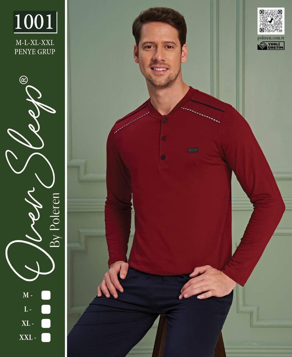 Over Sleep Erkek Poleren Pijama Takım