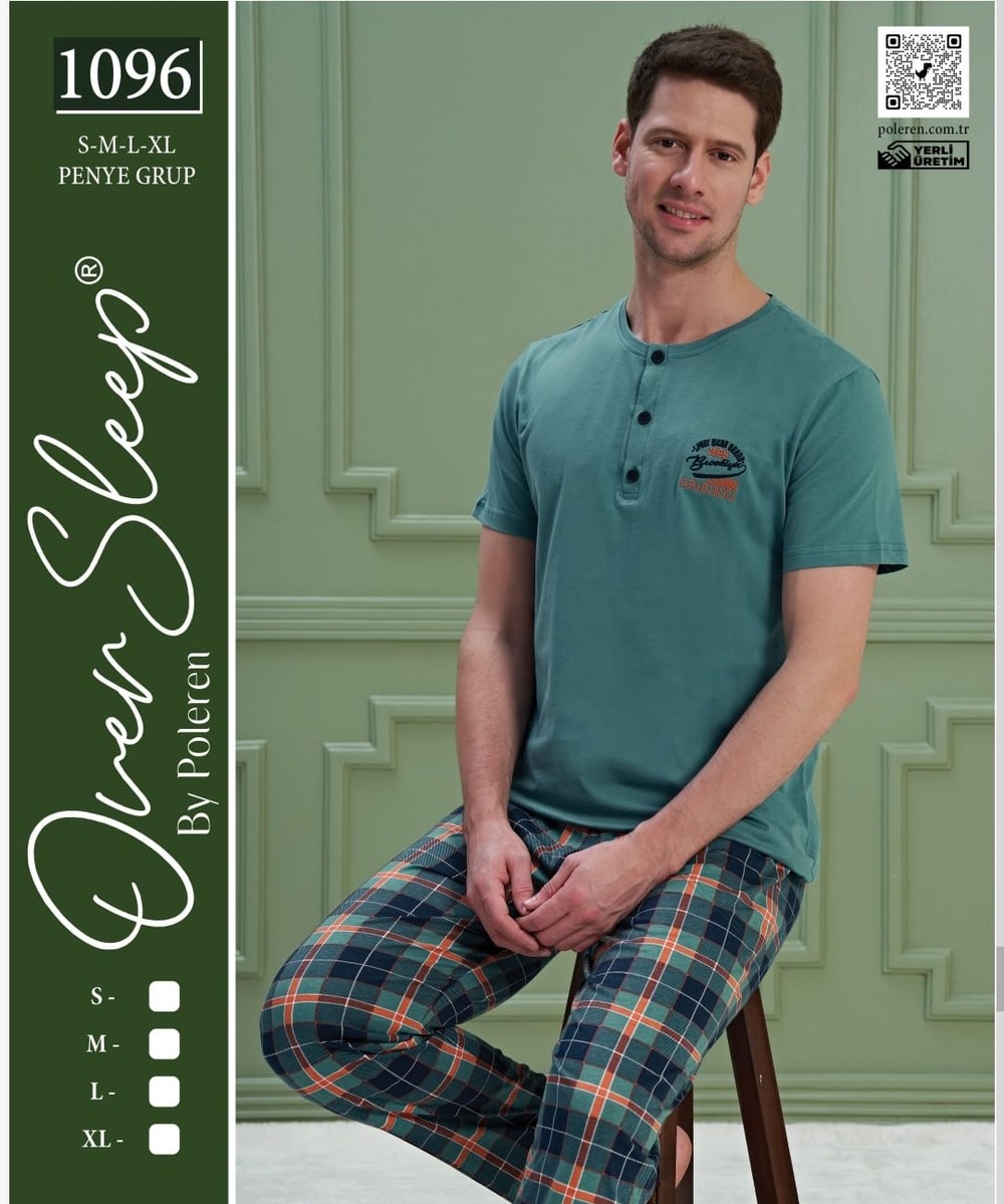 Over Sleep Erkek Poleren Pijama Takım