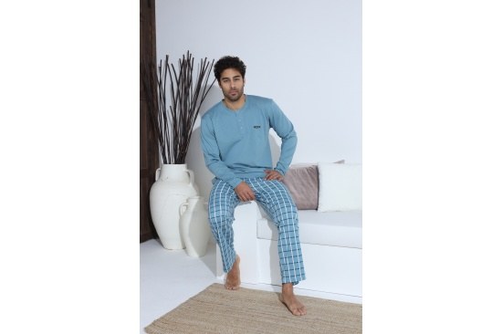 Boyraz 70013 Erkek Süprem Penye K.Kol Pijama Takımı