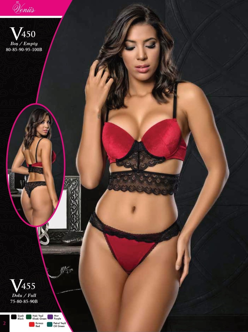 Venüs V455 Sütyen Takım
