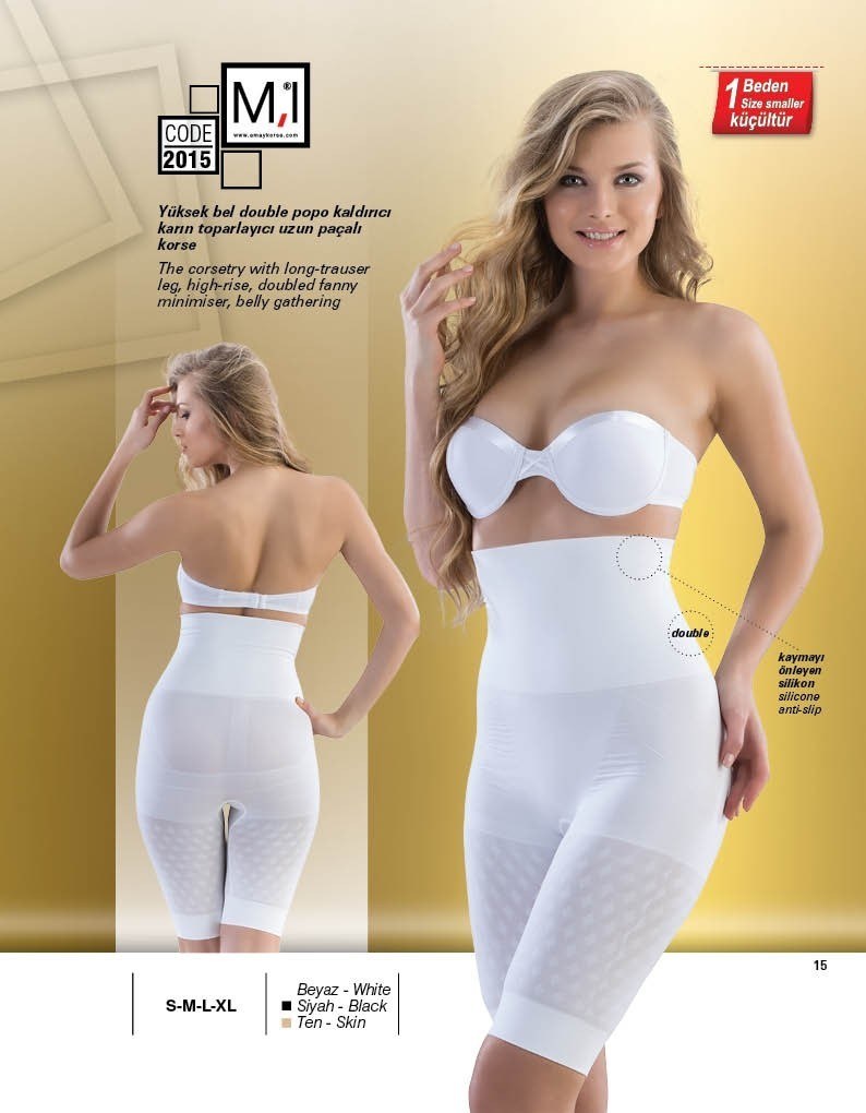 Emay 2015 Uzun Paçalı Double Boxer Korse