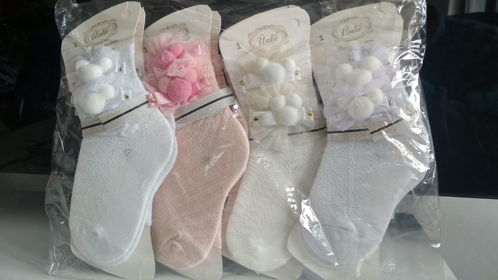 Ünlü 507 Bebe Dantelli Çorap