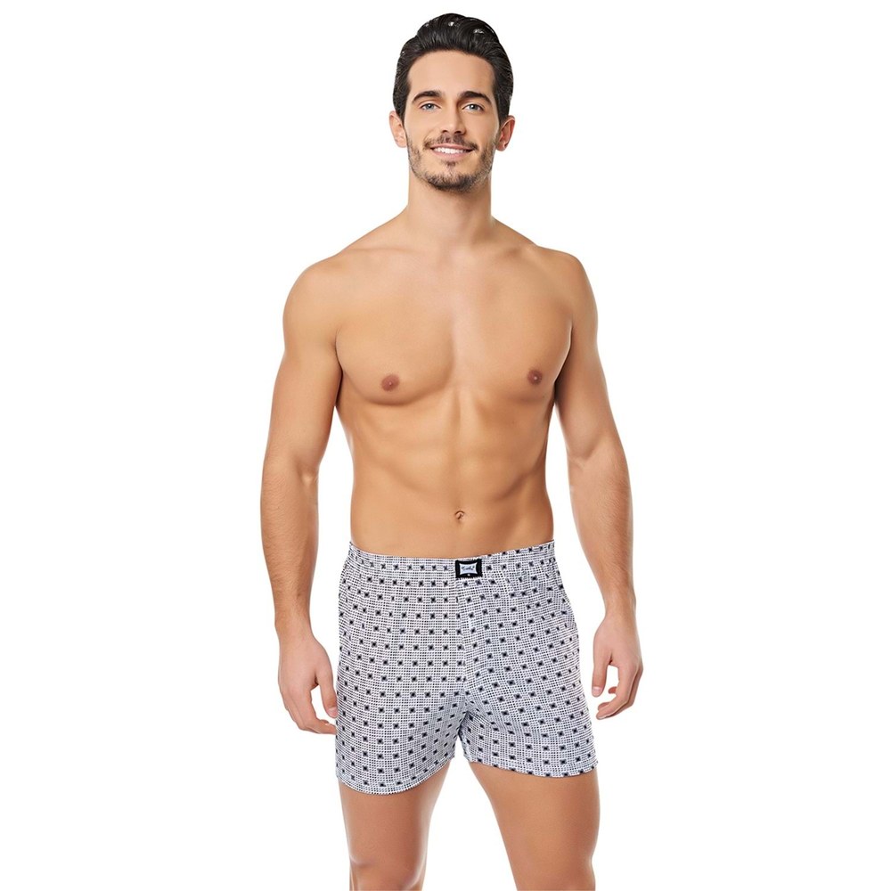 Tutku 0116 Erkek Penye Desenli Boxer