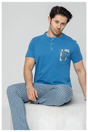 Aydoğan 7863 Bay Süprem Kısa Kol Pijama Takım