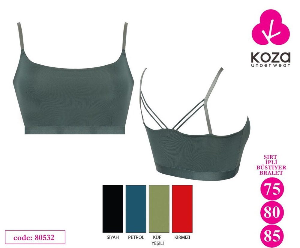 Koza 80532 Sırt Çift İpli Bustıyer Bralet Sutyen