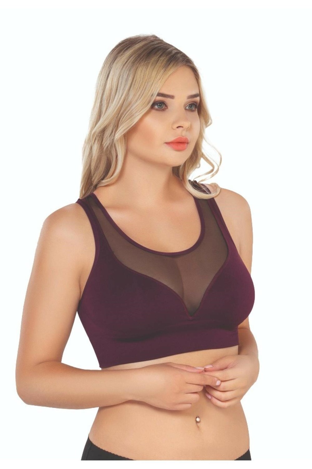 Mı 4028 Seamless Tüllü Toparlayıcı Sütyen
