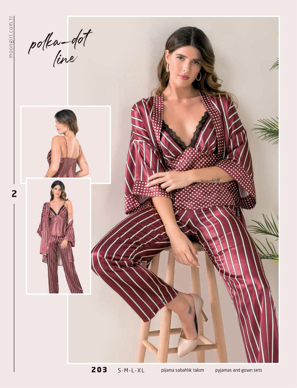 Moongirl Sat Üçlü Pijama Tkm KOD:203