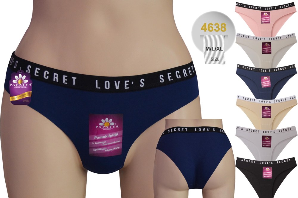 Papatya 4638 Asorti Bıkını Pamuk Lazer Bel Spor Lastık