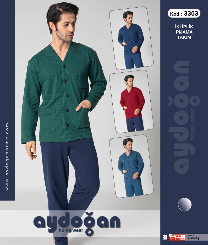 Aydoğan 3303 Bay İki İp Pijama Tkm