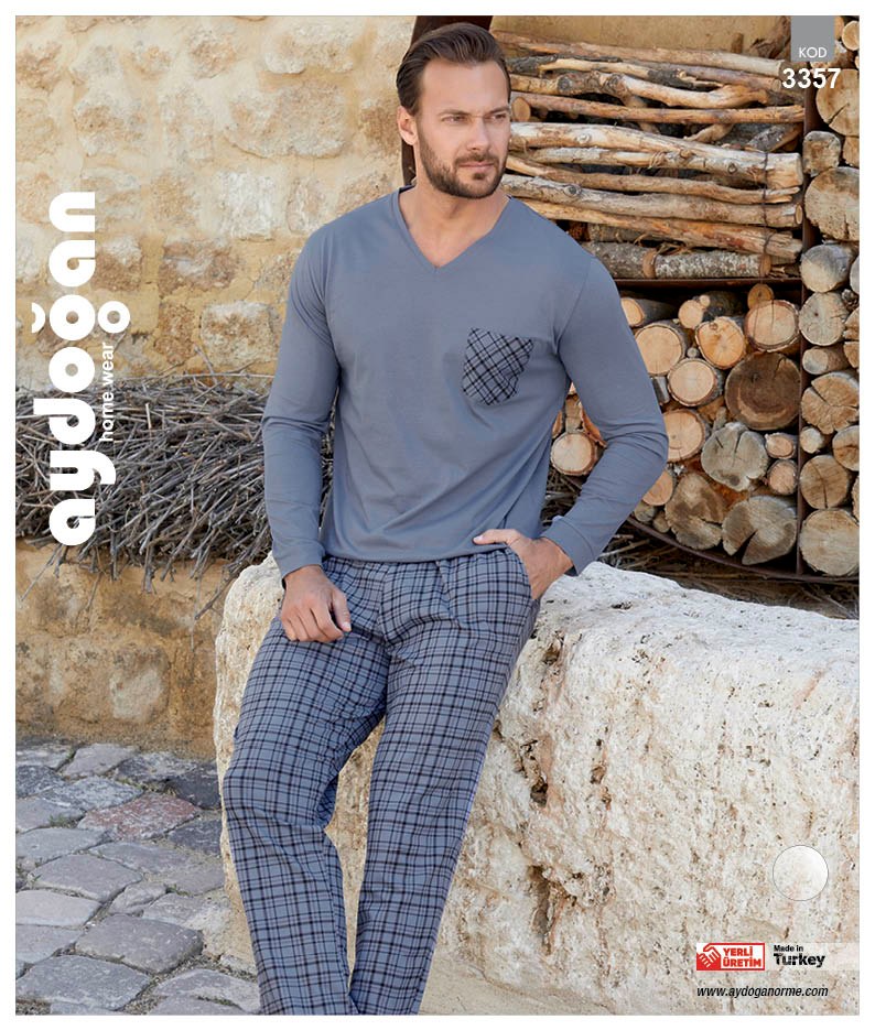 Aydoğan 3357 Bay Penye Pijama