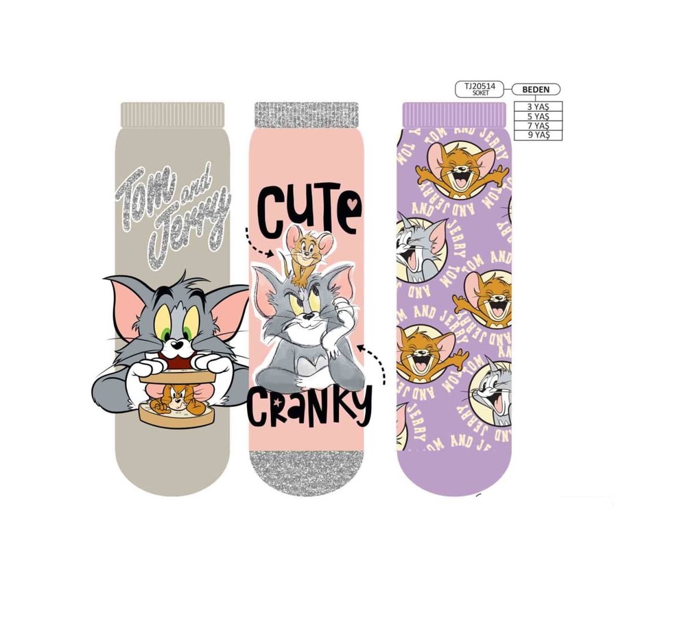 Tom And Jerry Soket Çorap